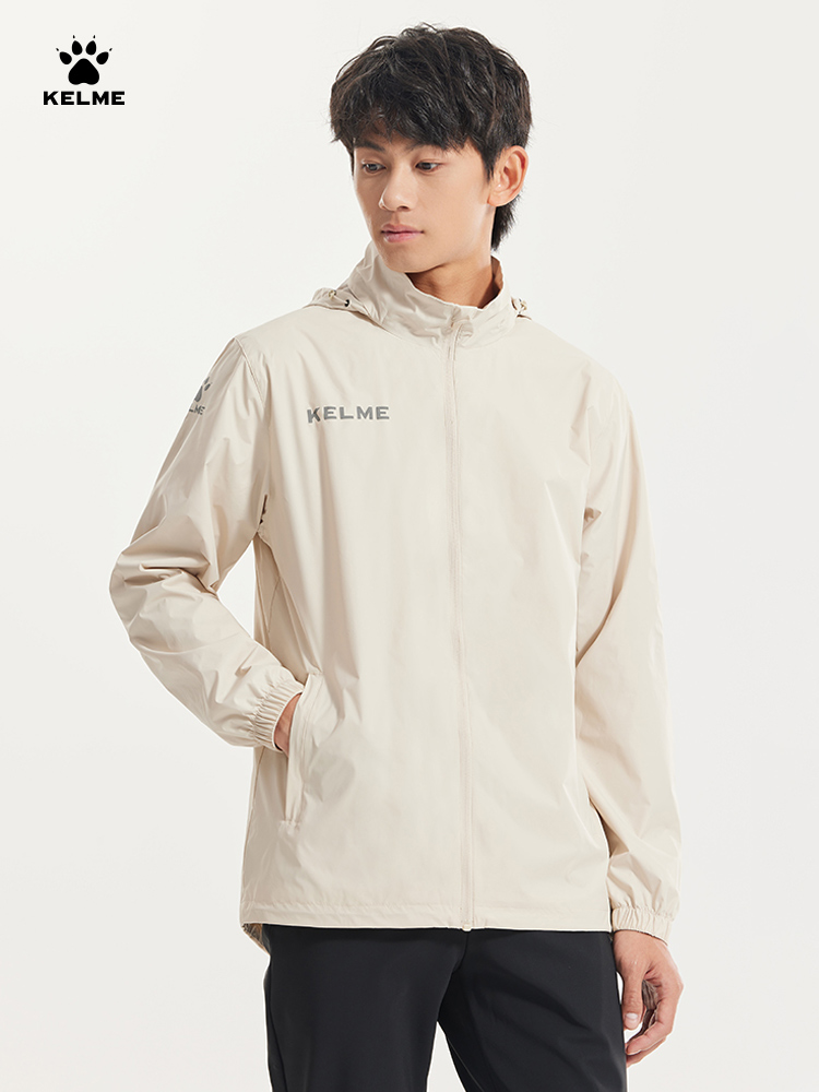 Reflective Running Jacket - KELME 남성용 스포츠 바람막이, 방풍 축구