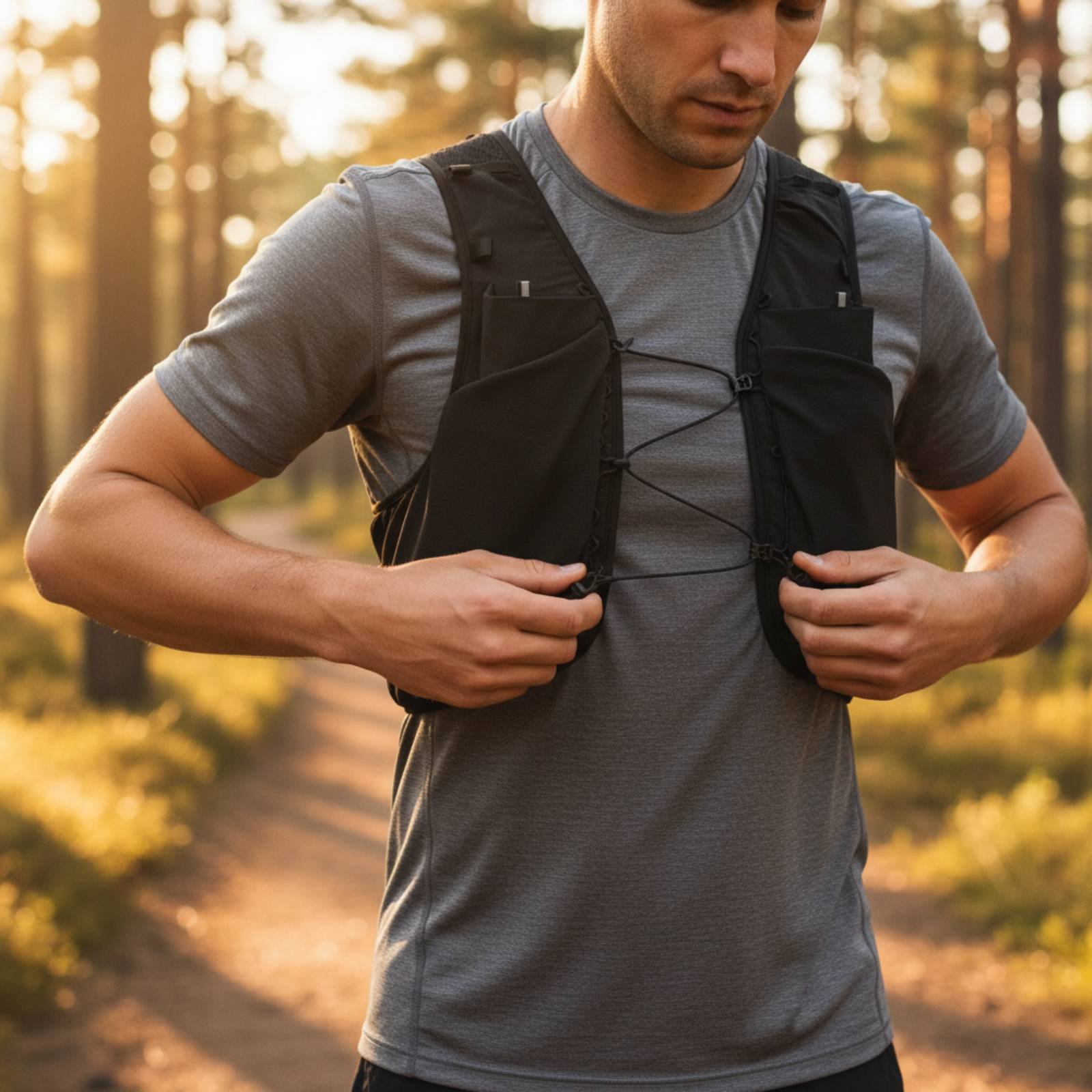 Reflective Running Gear Vest - 경량 러닝 조끼 통기성 경량 트레일