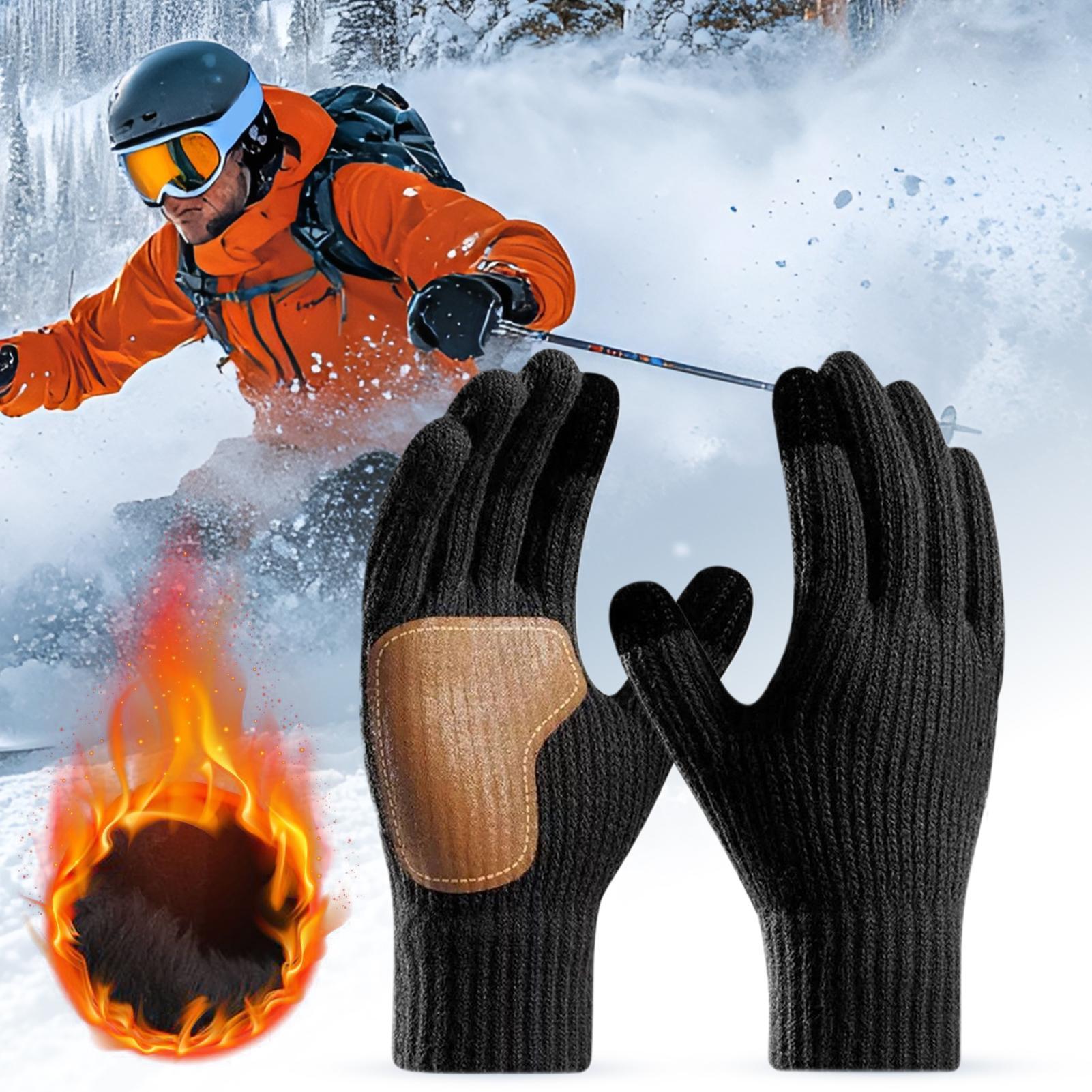 Running Gear Cold Weather Men - 터치스크린 기능이 있는 USB 가열 장갑,