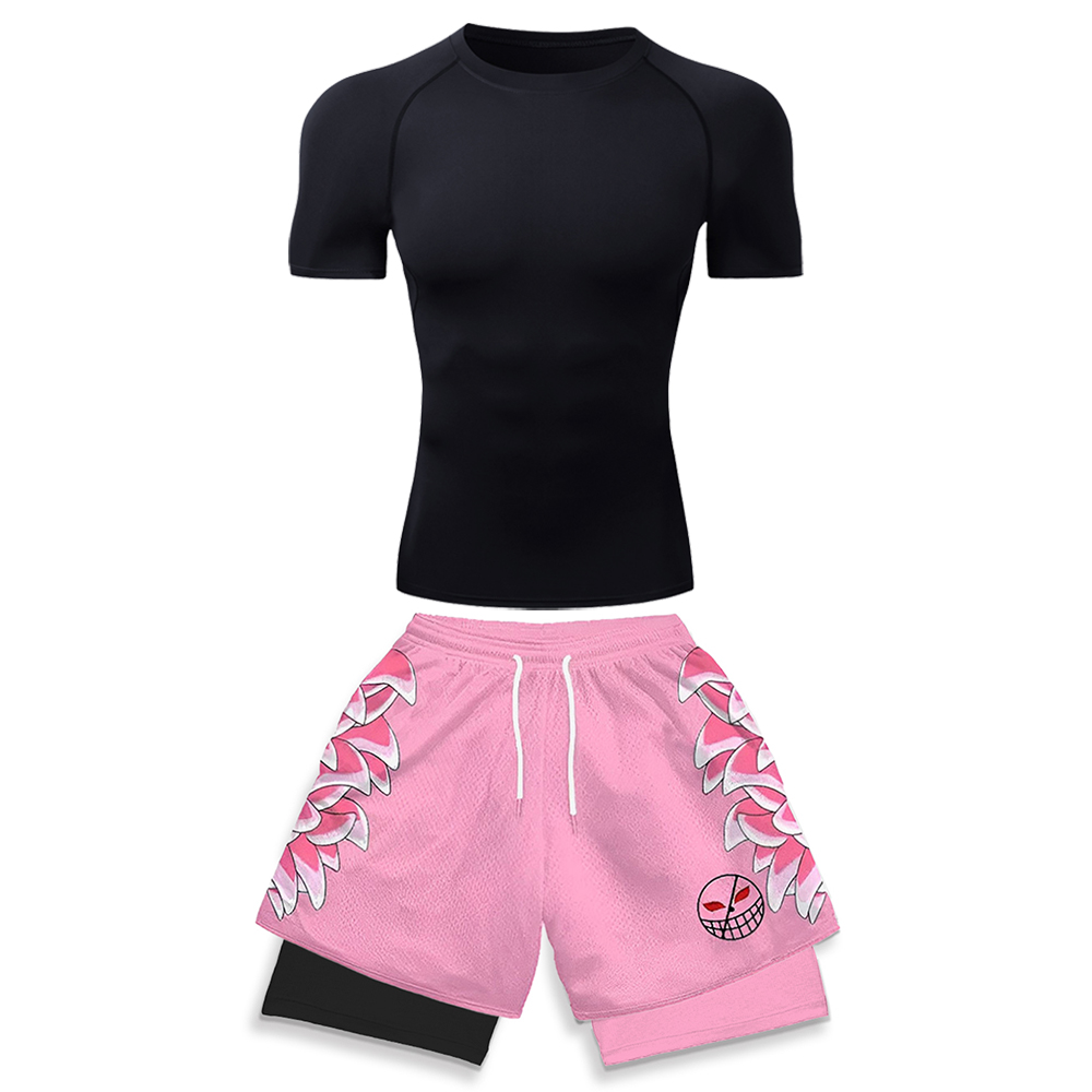Running Gear Usa - 남성용 고탄력 운동복 화이트 컴프레션 티셔츠
