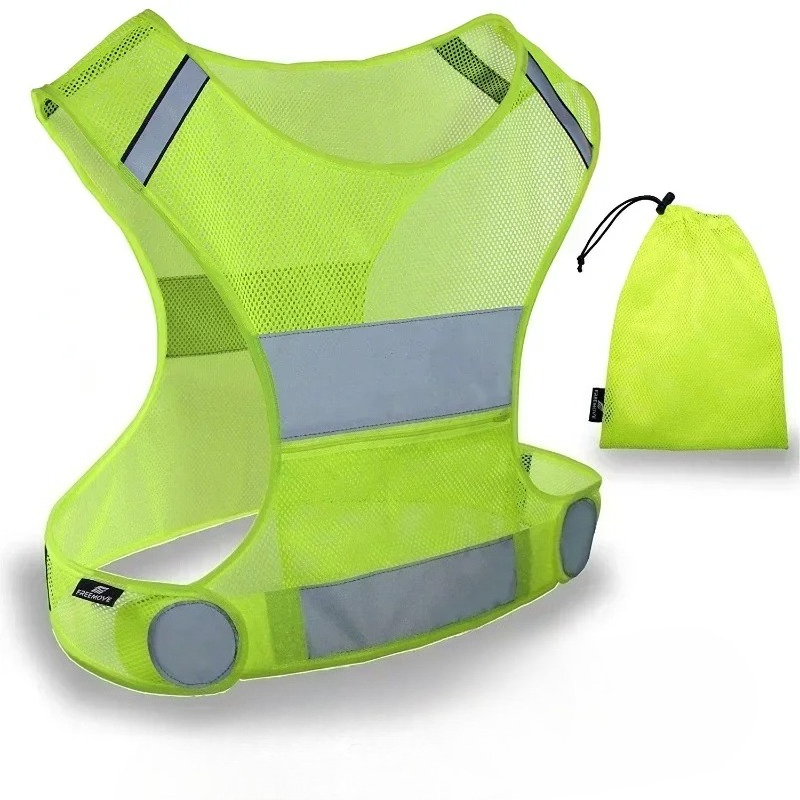 Reflective Running Gear Vest - 1 세트 건설 현장 야외 실행