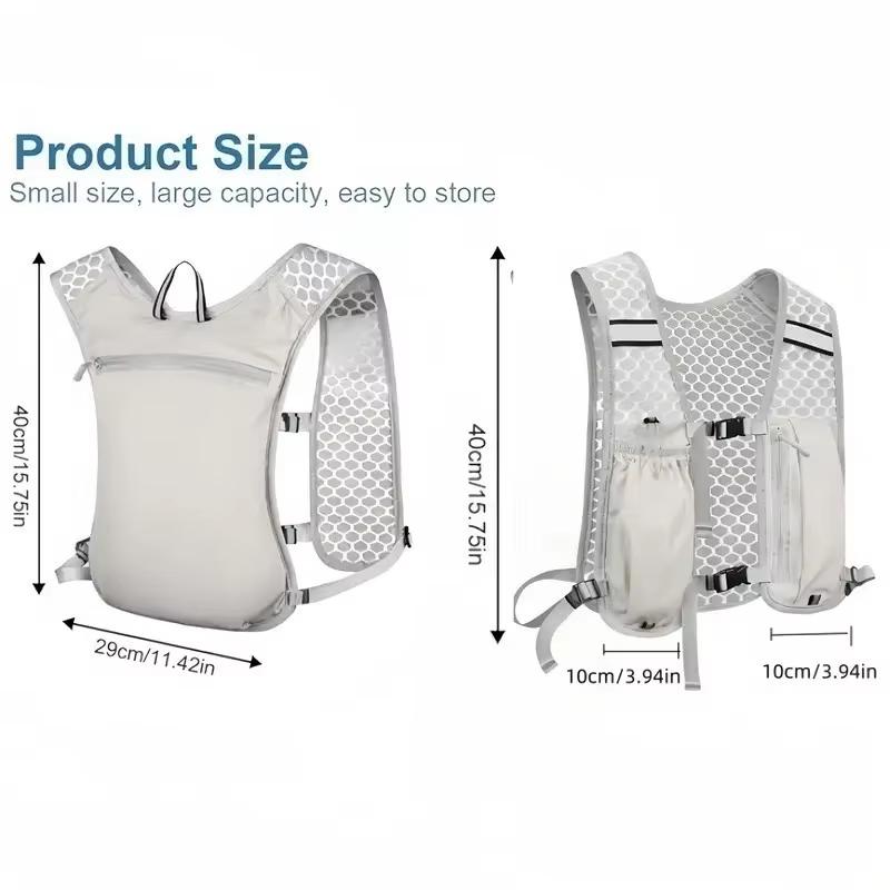 경량 반사 러닝 하이드레이션 조끼 물병 가슴팩 휴대폰  - Reflective Running Gear Vest 리뷰 및 가격
