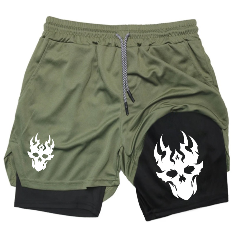 멋진 프린트 남성용 여름 퀵 드라이 이중 레이어 운동  - Running Gear Cool 리뷰 및 가격