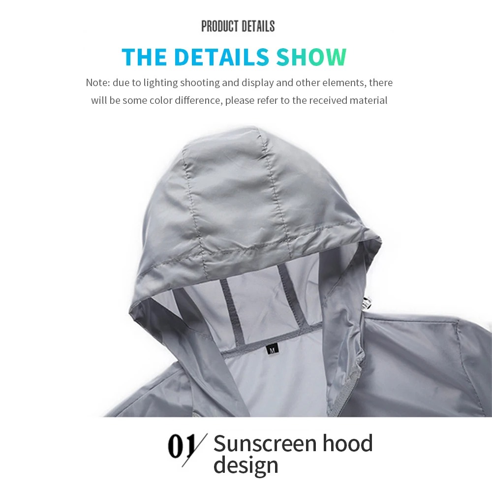 남성용 후드형 자외선 차단 재킷, 가벼운 아웃도어 윈드 - Reflective Running Jacket 리뷰 및 가격