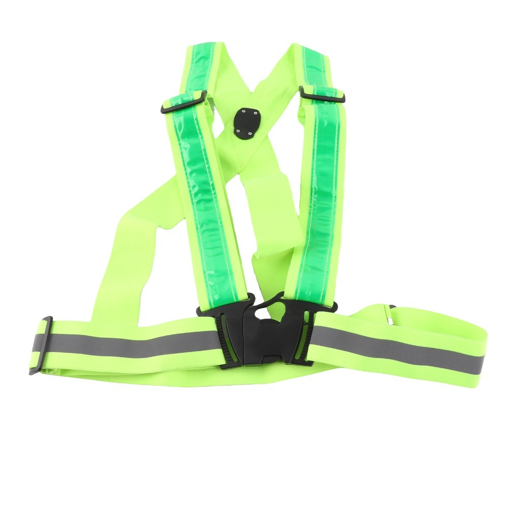 새로운 폴리에스터 LED 안전 조끼 녹색 라이트 USB - Reflective Running Gear Vest 리뷰 및 가격