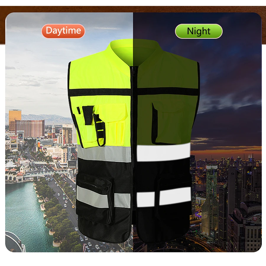 야간 걷기용 하이라이트 조끼 야외용 조절 가능 안전 조 - Reflective Running Gear Vest 리뷰 및 가격