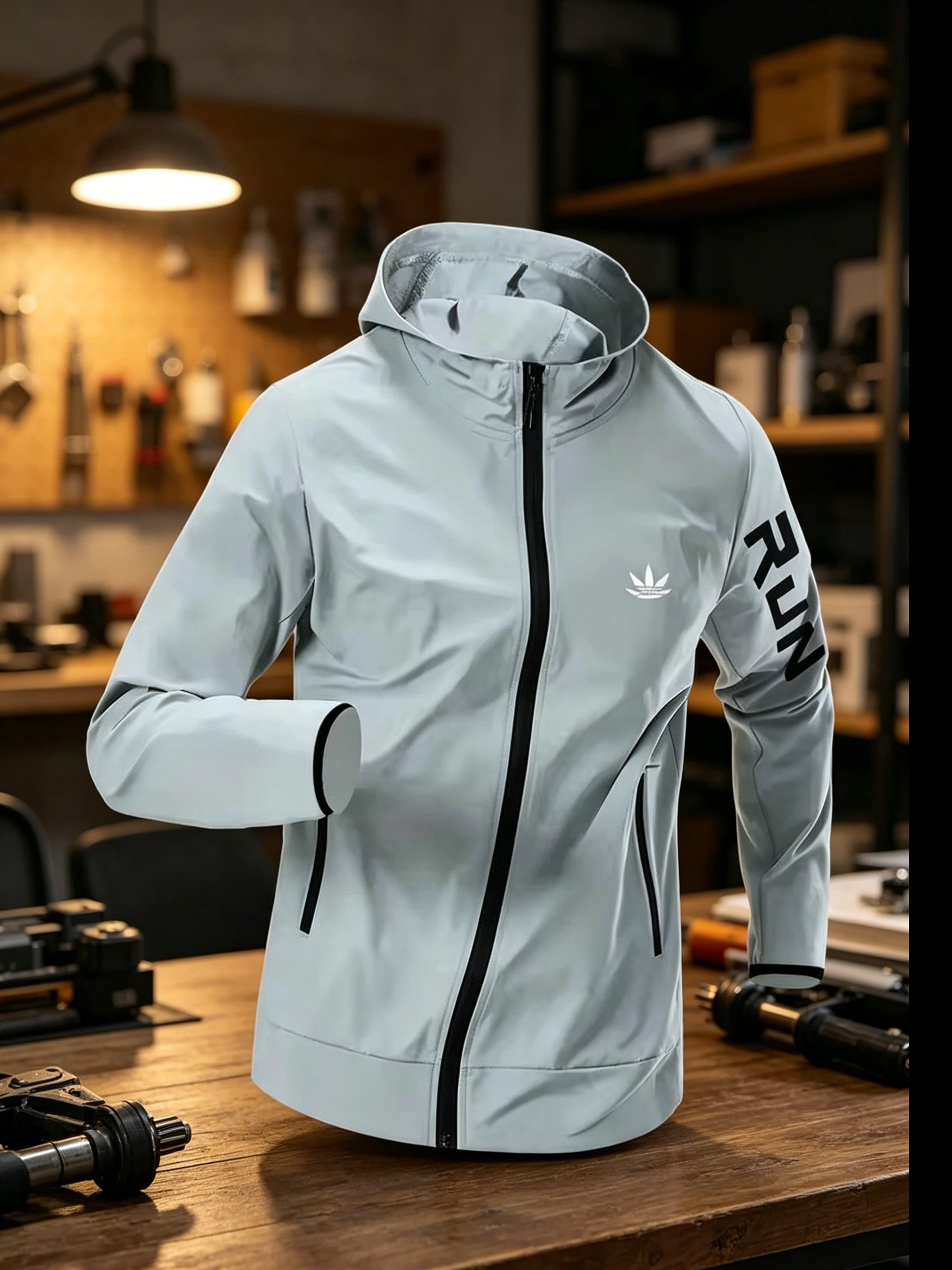 남성용 후드 윈드브레이커 자켓 방수 경량 통기성 스포츠 - Reflective Running Jacket 리뷰 및 가격
