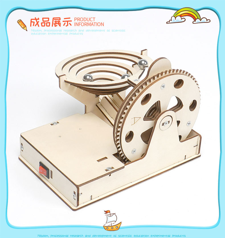 증기 과학 교육 키트, 3D 목재 대리석 런 볼, 전기 - Running Gear Usa 리뷰 및 가격
