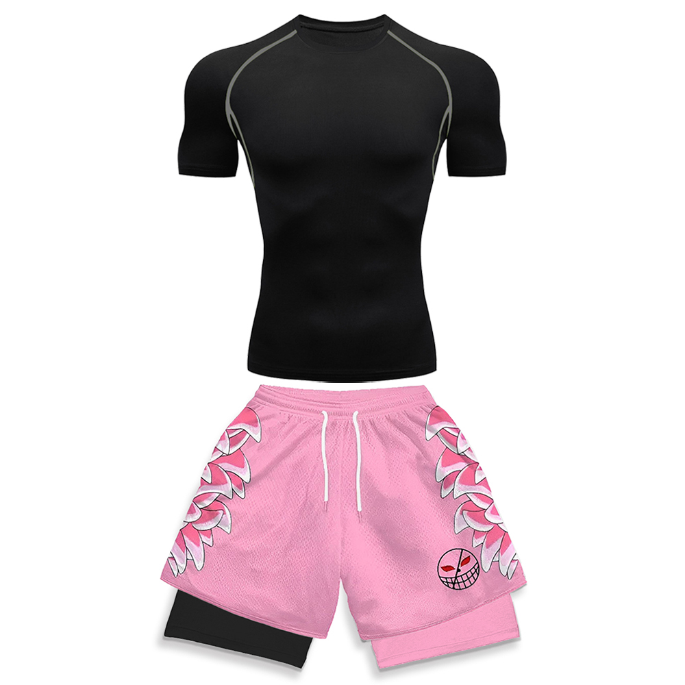남성용 고탄력 운동복 화이트 컴프레션 티셔츠 & 핑크  - Running Gear Usa 리뷰 및 가격