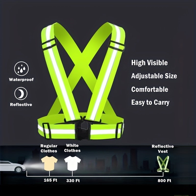고시인성 반사 안전 조끼 재킷 야간 러닝 스포츠 고산  - Reflective Running Gear Vest 리뷰 및 가격