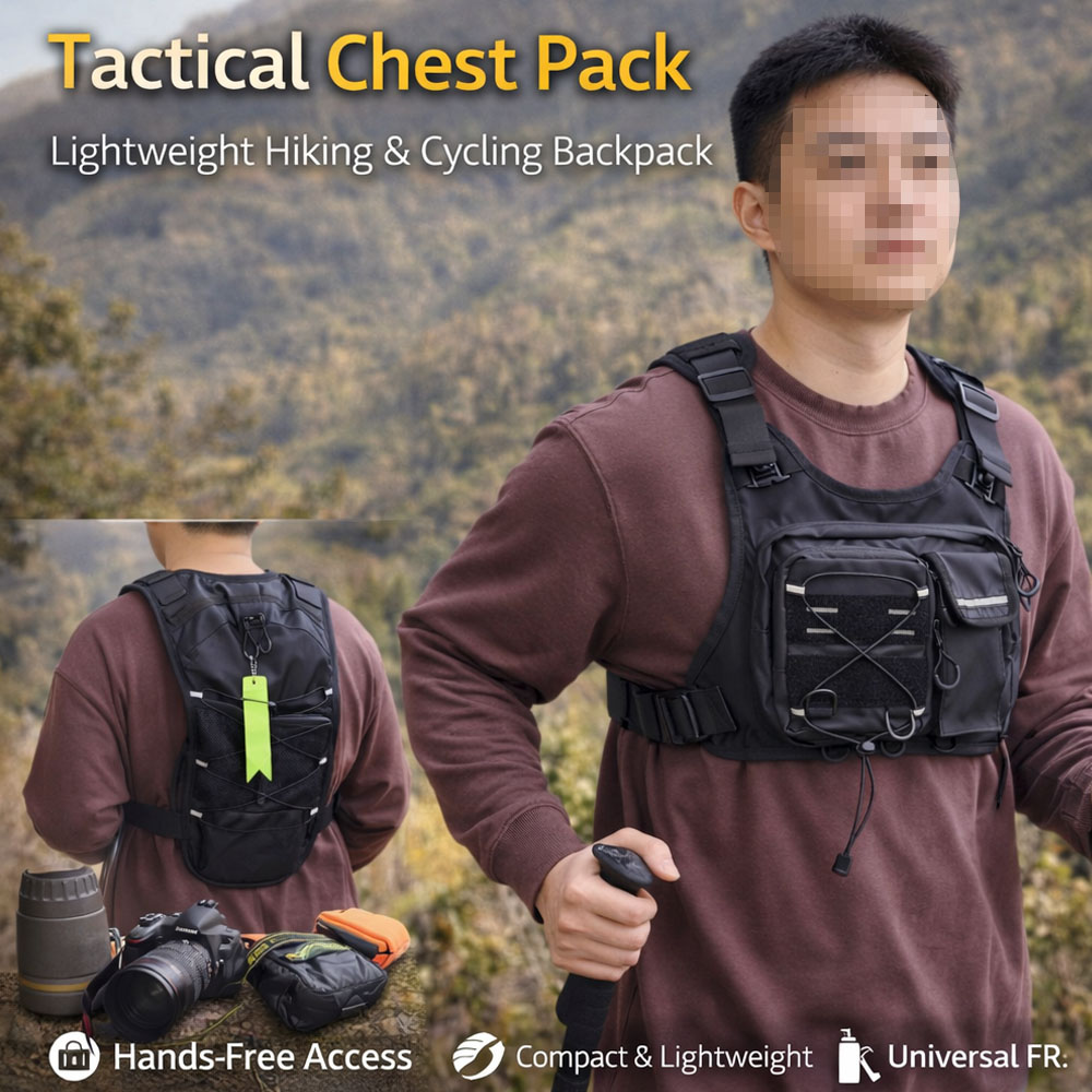 전술 조끼 가슴 가방 (2L 물 주머니 포함), 경량  - Reflective Running Gear Vest 리뷰 및 가격