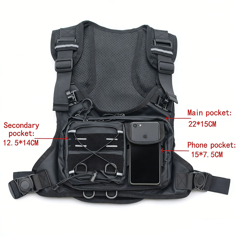 전술 조끼 가슴 가방 (2L 물 주머니 포함), 경량  - Reflective Running Gear Vest 리뷰 및 가격